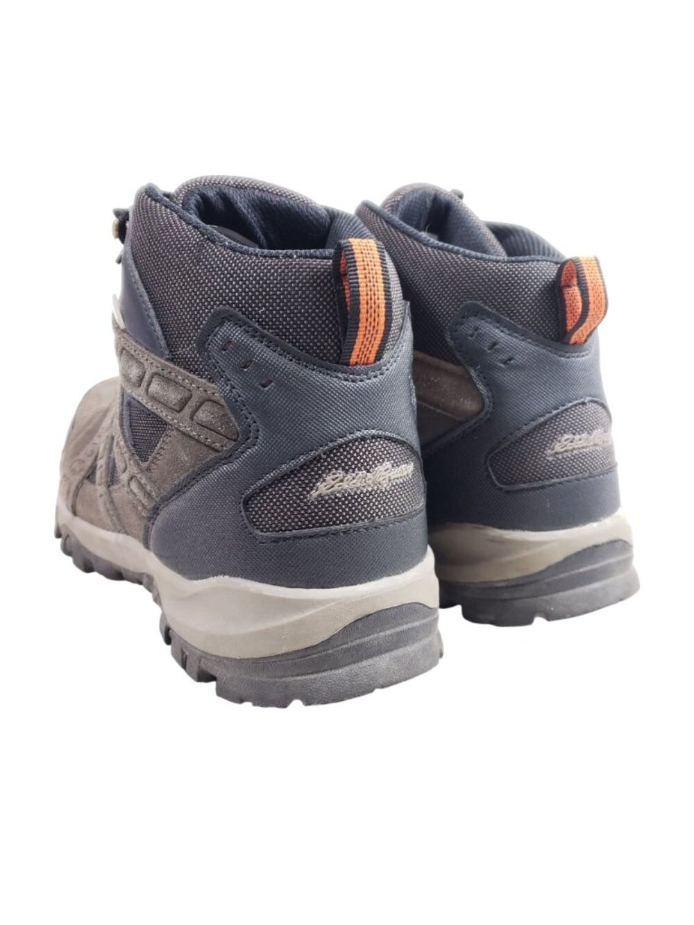 Eddie Bauer Mens Size 10.5 Waterproof Hiking Boots Gray Suede & Mesh - Picture 4 of 9